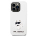 Karl Lagerfeld KLHCP14LSNCHBCH hard silikonové pouzdro iPhone 14 PRO 6.1" white Silicone Choupet