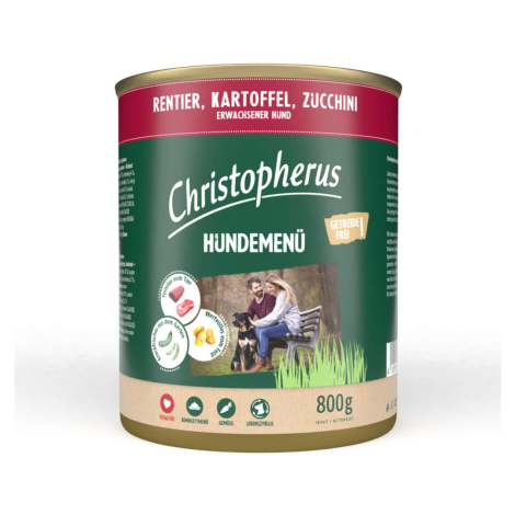 Christopherus krmivo pro psy, sobí maso s bramborami a cuketou 6 × 800 g
