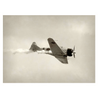 Fotografie Retro fighter airplane, MMADIA, 40 × 30 cm