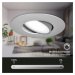 BRILONER 3ks sada LED vestavné svítidlo, 9 cm, 3x 4,9W, 480lm, matný chrom BRI 7597034