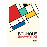 Ilustrace Bauhaus Geometric Design Retro, Retrodrome, 30 × 40 cm