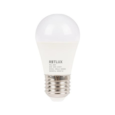 RETLUX RLL 640 G45 E27 miniG 6W DL D