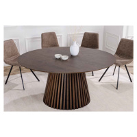 LuxD Designový jídelní stůl Wadeline 120 cm tmavý dub