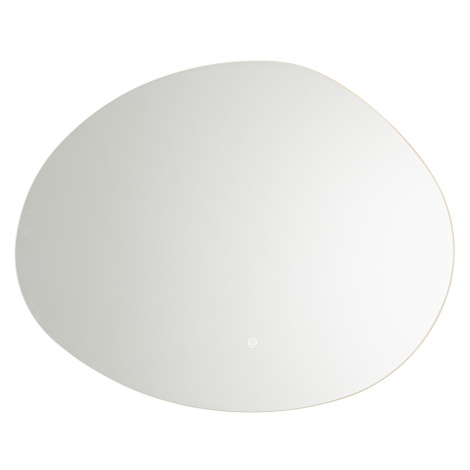 Koupelnové zrcadlo 80 cm včetně LED stmívače až teplého a dotykového stmívače - Biba QAZQA