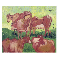 Obrazová reprodukce Cows, 1890, Vincent van Gogh, 40 × 34.3 cm