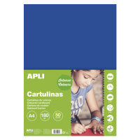 APLI sada barevných papírů, A4, 170 g, tmavě modrý - 50 ks