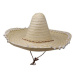 Slaměný klobouk sombrero s bambulkami - mexiko 50 cm