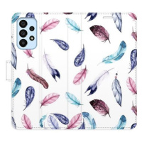 iSaprio flip pouzdro Colorful Feathers pro Samsung Galaxy A33 5G