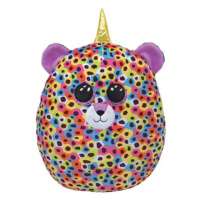 Polštář TY Squish-a-Boos vícebarevný leopard - GISELLE, 22 cm