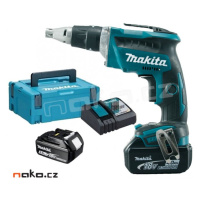 MAKITA DFS452RTJ aku šroubovák na sádrokarton LiIon LXT 18V 2x 5Ah kufr Makpac