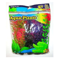 Penn Plax Umělé rostliny barevné 20,3 cm sada 6 ks
