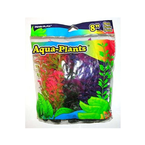 Penn Plax Umělé rostliny barevné 20,3 cm sada 6 ks