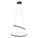 Moderní prstenová závěsná lampa antracitová včetně LED stmívatelná - Anella Duo