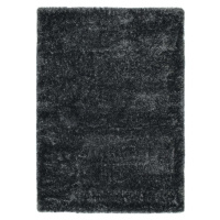 Antracitově šedý koberec Universal Aloe Liso, 80 x 150 cm