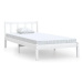 Rám postele bílý masivní borové dřevo 90 × 200 cm, 810068