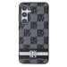 DKNY hard kryt na Samsung Galaxy S24 5G Leather Checkered Pattern and Stripe Černý