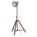 vidaXL Stojací lampa 25 W vintage stříbrná 75 x 75 x 90–150 cm E27