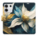 iSaprio flip pouzdro Gold Flowers pro Xiaomi Redmi Note 13 5G