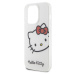 Zadní kryt Hello Kitty IML Head Logo pro Apple iPhone 15 Pro Max, bílá