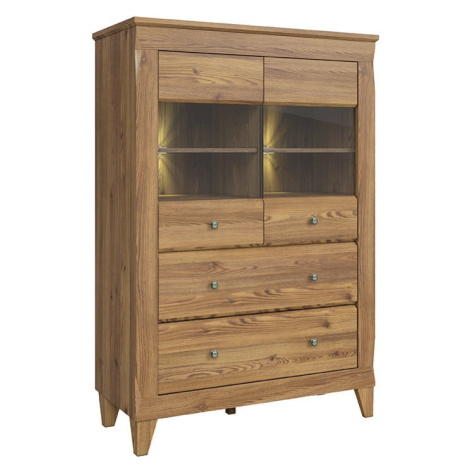 Vitrína Bergen - Black Red White - BRW