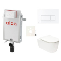 Cenově zvýhodněný závěsný WC set Alca k zazdění + WC Glacera Alfa SIKOAA7