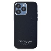 Zadní kryt Karl Lagerfeld Grained PU Hotel RSG pro Apple iPhone 15 Pro, černá