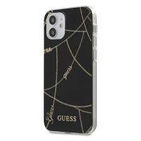 Guess GUHCP12SPCUCHBK hard silikonové pouzdro iPhone 12 Mini 5.4