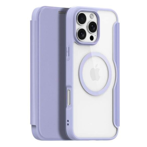 Knížkový kryt na iPhone 16 PRO 6.3" DUX DUCIS Skin X Pro MagSafe Fialový