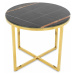 DekorStyle Konferenční stolek VERTIGO 60 cm černý/zlatý