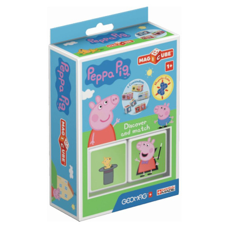 GEOMAG Magicube Peppa Pig - Objevuj a kombinuj magnetické kostky 2 ks