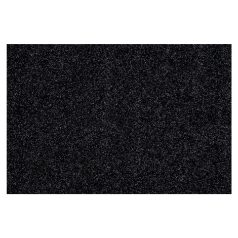 Spoltex koberce Liberec AKCE: 132x200 cm Metrážový koberec Rambo 15 černý, zátěžový - Bez obšití