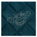 Přehoz na postel BUMBLE BEE tmavě tyrkysová 220x240 cm Mybesthome