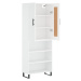 vidaXL Skříň highboard bílá 69,5 x 34 x 180 cm kompozitní dřevo