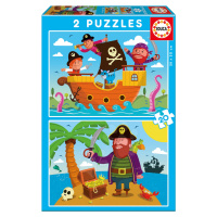 Educa dětské puzzle Piráti 2x20 dílů 17149