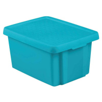Modrý úložný box s víkem Curver Essentials, 16 l