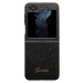 Zadní kryt Guess PC/TPU Glitter Flakes Metal Logo pro Samsung Galaxy Z Flip5, černá