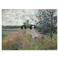 Monet, Claude - Obrazová reprodukce Promenade near Argenteuil, 1873, (40 x 30 cm)