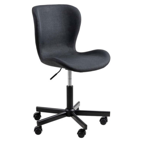 Černá kancelářská židle na kolečkách Actona Batilda