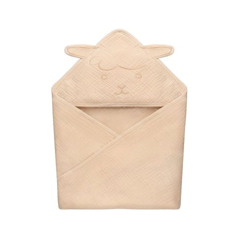 Lionelo Muslin Hooded Towel Beige Sand