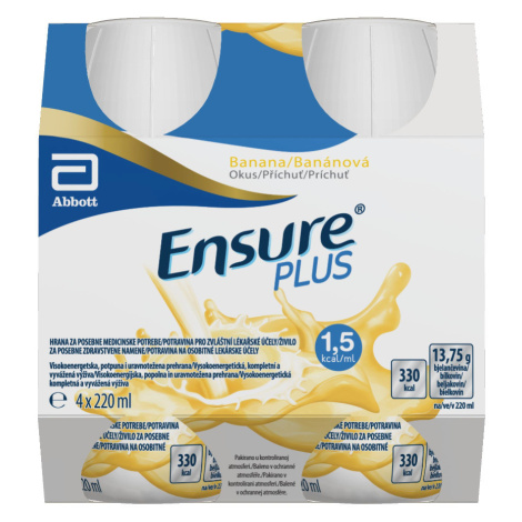 Ensure Plus příchuť banán 4x220 ml
