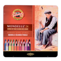 Umělecké akvarelové pastelky Koh-i-noor MONDELUZ - 24 ks