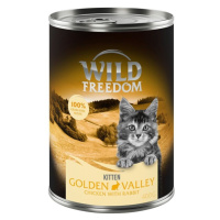 Wild Freedom konzervy, 24 x 400 g za skvělou cenu! - Kitten Golden Valley - králík a kuřecí