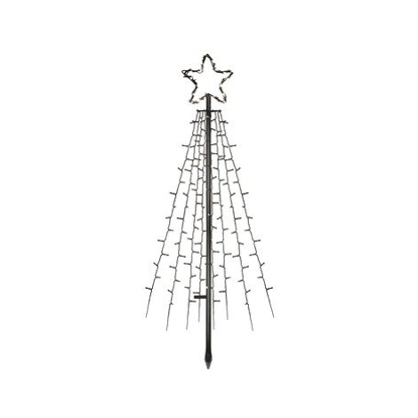 EMOS LED vánoční strom kovový, 180 cm, venkovní i vnitřní, studená bílá, časovač