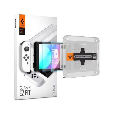 Spigen Glass tR EZ Fit 2 Pack Nintendo Switch OLED