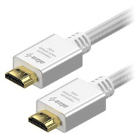 AlzaPower AluCore Premium HDMI 2.0 High Speed 4K 2m stříbrný