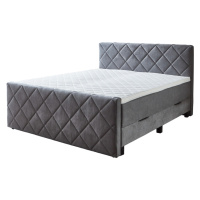 Sun garden Kontinentální postel BOXSPRING CHESTER BX2200 180x200 cm - šedá