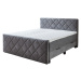 Sun garden Kontinentální postel BOXSPRING CHESTER BX2200 180x200 cm - šedá