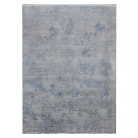 Diamond Carpets koberce Ručně vázaný kusový koberec Diamond DC-KERRY 2 Silver/blue - 160x230 cm