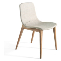 Estila Jídelní židle Forma Moderna z masivu krémová 78cm