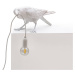 SELETTI LED deko terasové světlo Bird Lamp, hrající bílá